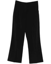 Patrizia Pepe - Crepe Cropped Trousers - Lyst