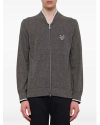 KENZO - Tiger-Patch Zip-Up Cardigan - Lyst