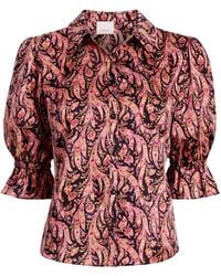 Cinq À Sept - Top Met Pofmouwen En Paisley-Print - Lyst