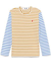 COMME DES GARÇONS PLAY - Striped Long-Sleeve T-Shirt - Lyst