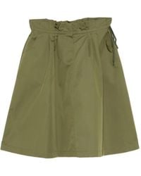 Dice Kayek - Cotton Gathered Midi Skirt - Lyst
