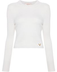 Valentino Garavani - V-Logo Cashmere Jumper - Lyst