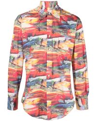 ERL - Camicia con stampa Sunset - Lyst