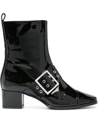 CAREL PARIS - Bottines À Boucle Décorative 50 Mm - Lyst
