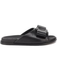 Ferragamo - Vara Bow Flat Sandals - Lyst