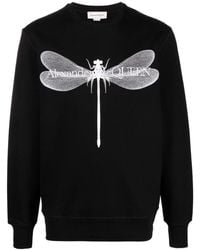 Alexander McQueen - Sweatshirt mit Libellen-Print - Lyst