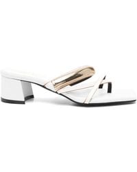 DONNARì - 50Mm Leather Mule Sandals - Lyst