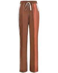 Kiton - Pantalones Rectos Con Cordón A Rayas - Lyst