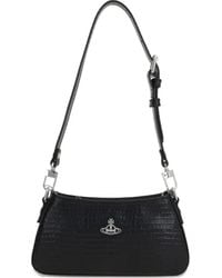 Vivienne Westwood - Tasha Crocodile-Embossed Shoulder Bag - Lyst
