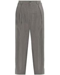 Giorgio Armani - Pleated Straight-Leg Trousers - Lyst