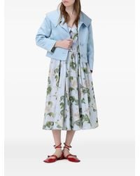 Antonio Marras - Floral-Print Off-Shoulder Midi Dress - Lyst