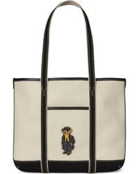 Polo Ralph Lauren - Polo Bear Embroidered Small Tote Bag - Lyst