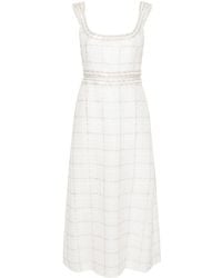 Giambattista Valli - Sequin-embellished Check-pattern Dress - Lyst