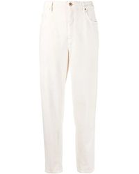 Brunello Cucinelli - Tapered-Leg Relaxed-Fit Trousers - Lyst