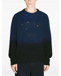 032c - Trui Met Dip-Dye Print En Uitgesneden Details - Lyst