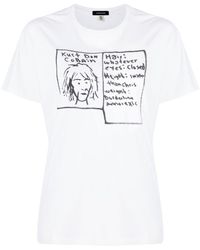 R13 - Cotton Graphic-print T-shirt - Lyst
