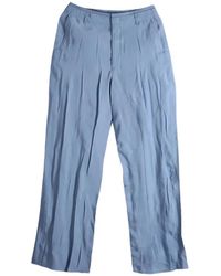 Lemaire - Pleated Pressed-Crease Trousers - Lyst