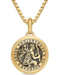 David Yurman - 18Kt St. Christopher Amulet (34.5Mm) - Lyst