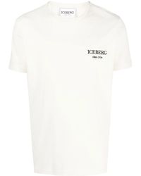 Iceberg - Embroidered-Logo Detail T-Shirt - Lyst