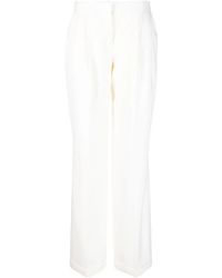 McQueen - Wide-Leg Wool Trousers - Lyst