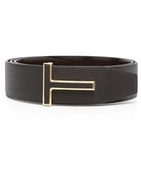 Tom Ford - Logo-Buckle Leather Belt - Lyst