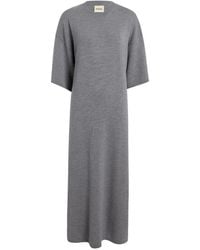 KHAITE - Short-Sleeves Midi Dress - Lyst