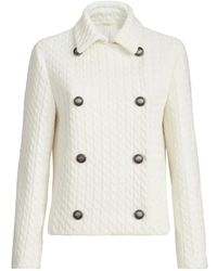 Brunello Cucinelli - Cable Knit Blazer - Lyst