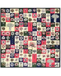 Bimba Y Lola - Écharpe Fuchsia Botanical Mosaic Composition - Lyst