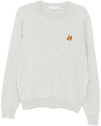 Maison Kitsuné - Fox Head Merino Regular Jumper - Lyst