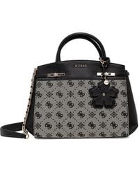 Guess - Melinda Flower-Charm Monogram Tote Bag - Lyst