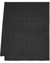 Ferragamo - Sjaal Met Gancini-Patroon En Franje - Lyst