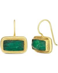 Ottoman Hands - Noa Emerald Drop Earrings - Lyst