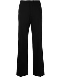 Aspesi - Off-Centre Flared Trousers - Lyst