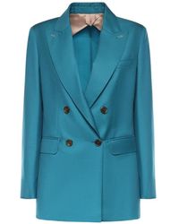 Max Mara - Buttoned Double-Breasted Blazer - Lyst