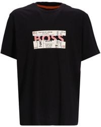 BOSS - T-shirt Met Print - Lyst