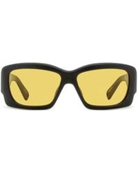 Jacquemus - X Linda Farrow Croisiere Rectangular Sunglasses - Lyst