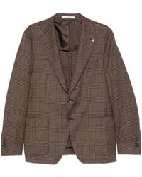 Tagliatore - Blazer À Carreaux - Lyst
