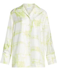 Ferragamo - Camisa con estampado abstracto - Lyst