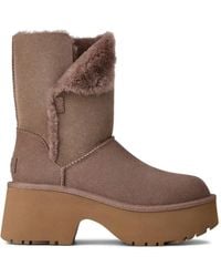 UGG - Classic Esmee Platform Trim Boots - Lyst