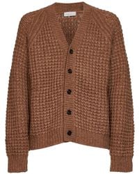 Roberto Collina - Waffle-Knit V-Neck Cardigan - Lyst