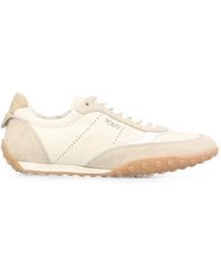 Tod's - Suede Leather Sneakers - Lyst