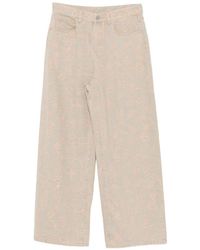 JNBY - Floral-Print Jeans - Lyst