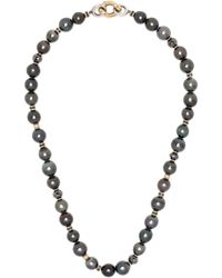 MAOR - Beaded Pearl Necklace - Lyst