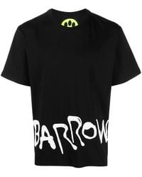 Barrow - Teddy-Bear Motif Logo-Print T-Shirt - Lyst