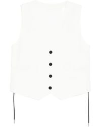 Sacai - Blazer Sans Manches À Col V - Lyst