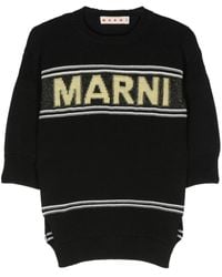 Marni - Jersey con logo en intarsia - Lyst