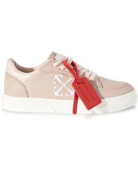 Off-White c/o Virgil Abloh - New Low Vulcanized Leather Sneakers - Lyst