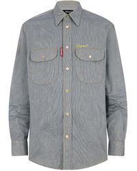 DSquared² - Striped Denim Canadian Shirt - Lyst