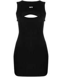 Off-White c/o Virgil Abloh - Layered Sleeveless Mini Dress With - Lyst