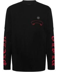 Philipp Plein - Double Sleeve T-Shirt Banner Embroidery - Lyst